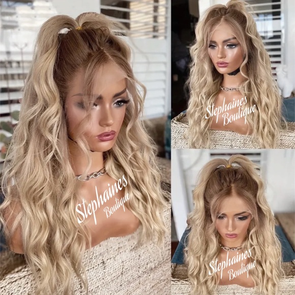 Human Hair Blended Lace Front Wig